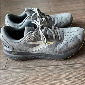 Brooks Ghost 16 - Running Shoes - Grey/Green - Men's 10.5